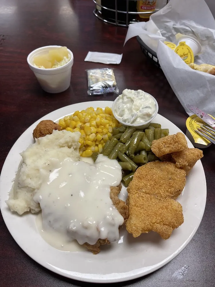 Chicken Fried Steak & Catfish