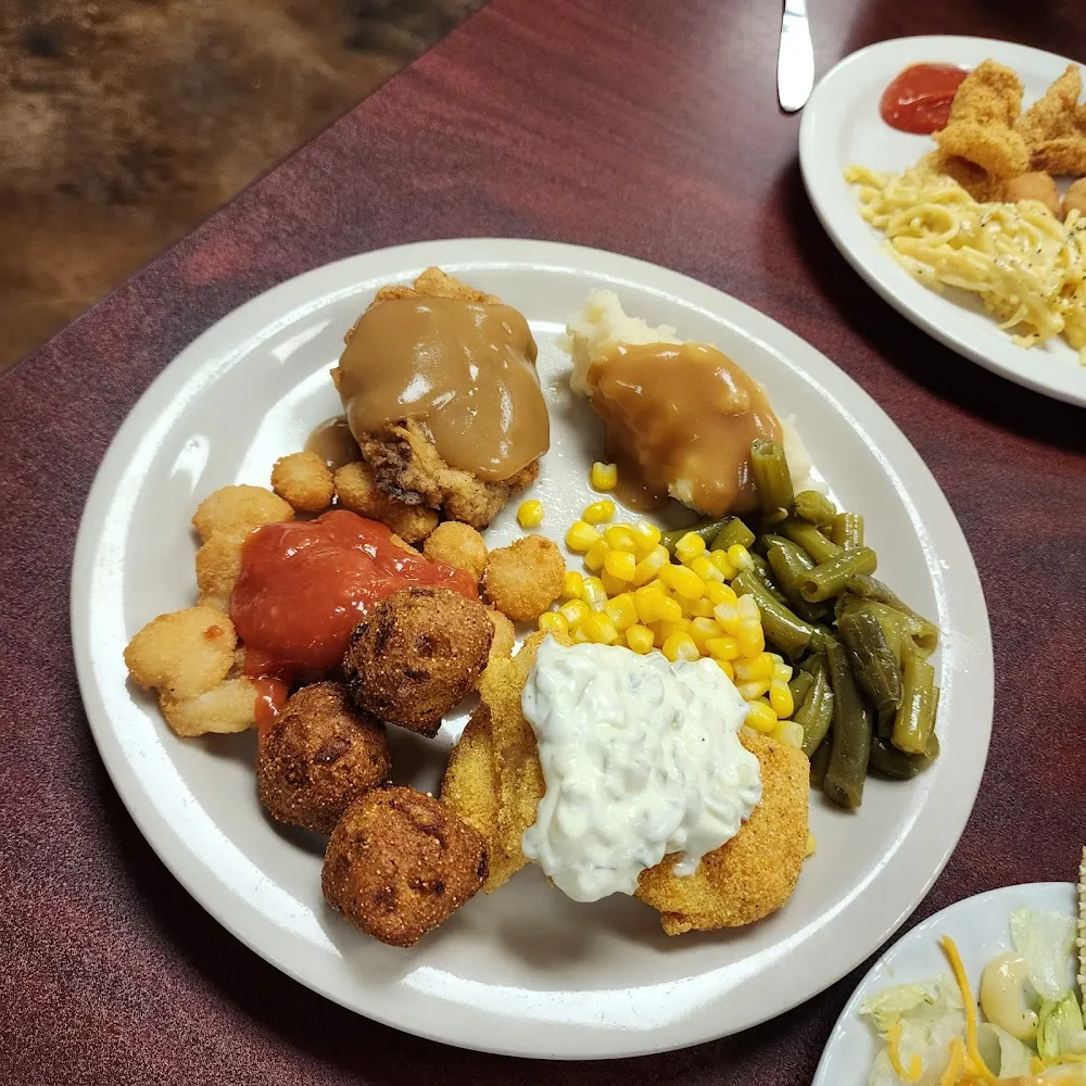 Fried Catfish and Shrimo